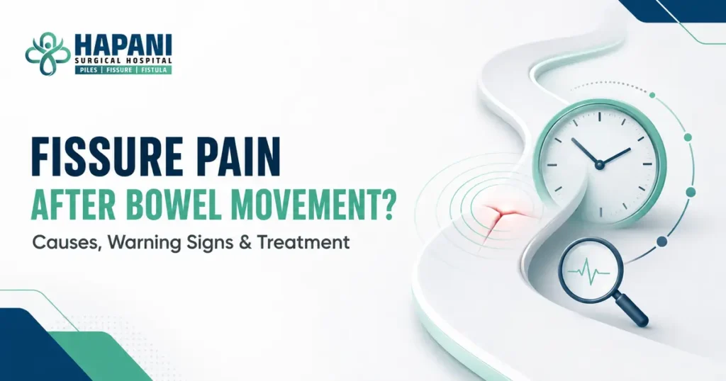 Fissure pain after bowel movement causes warning signs and treatment